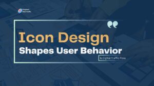 Icon design shaping user behavior and digital traffic flow