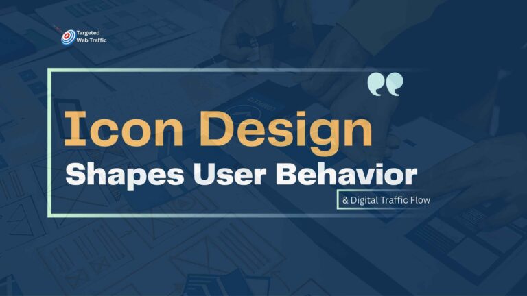 Icon design shaping user behavior and digital traffic flow